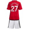 Maglia ufficiale Manchester United Alex Telles 27 Casa 2023-24 per Bambino